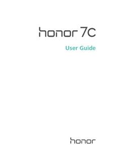 Huawei Honor 7C manual. Camera Instructions.